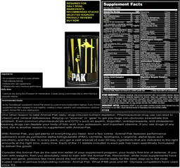 Label for Animal Pak