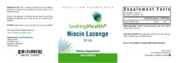 Label for Niacin Lozenge 50 mg