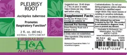 Label for Pleurisy Root