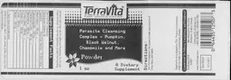 Label for Parasite Cleansing Complex - Pumpkin, Black Walnut, Chamomile And More Powder