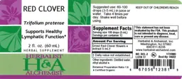 Label for Red Clover
