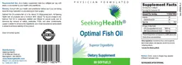 Label for Optimal Fish Oil