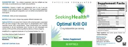 Label for Optimal Krill Oil