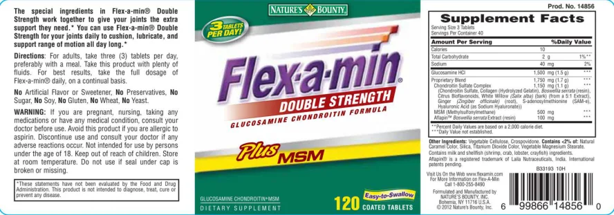 Label for Flex-A-Min Double Strength