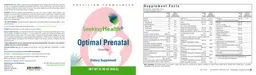 Label for Optimal Prenatal Chocolate
