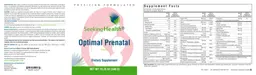 Label for Optimal Prenatal Vanilla