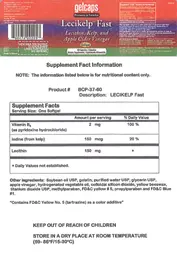 Label for Lecikelp Fast