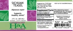 Label for Sichuan Teasel