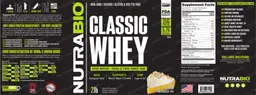 Label for Classic Whey Lemon Meringue Pie