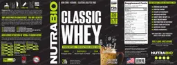 Label for Classic Whey Cold Brew Cappuccino