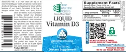 Label for Liquid Vitamin D3