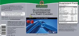Label for Glucosamine Chondroitin Wtih Tart Cherry