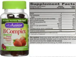 Label for B Complex Natural Strawberry Flavor