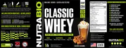 Label for Classic Whey Salted Caramel