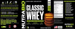 Label for Classic Whey Chocolate Peanut Butter
