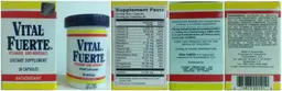 Label for Vital Fuerte EF Vitamins And Minerals