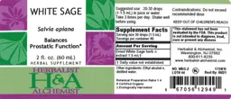 Label for White Sage