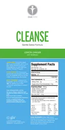 Label for Cleanse Lemon Ginger