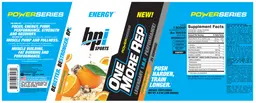 Label for One More Rep Hurricane Orange