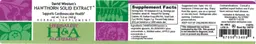 Label for David Winston's Hawthorn Solid Extract