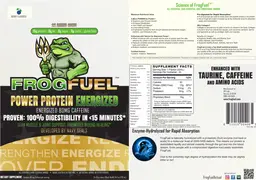 Label for Power Protein Energized Berry Flavored
