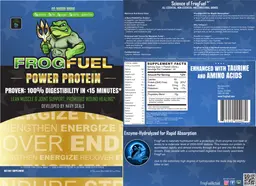 Label for Power Protein Berry Flavored