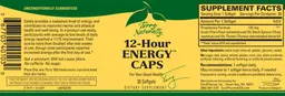 Label for 12-Hour Energy Caps