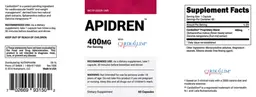 Label for Apidren 400 mg