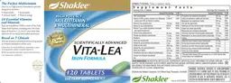 Label for Vita-Lea Iron Formula