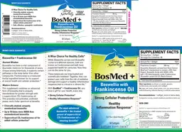 Label for BosMed + Boswellia with Frankincense Oil