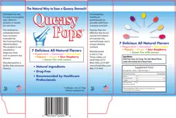 Label for Queasy Pops
