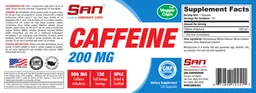 Label for Caffeine 200 mg