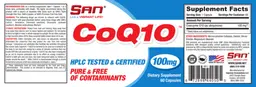 Label for CoQ10 100 mg