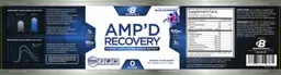 Label for AMP'D Recovery Blue Raspberry
