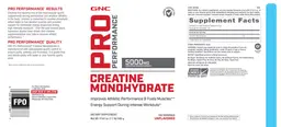 Label for Creatine Monohydrate 5000 mg