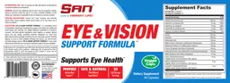 Label for Eye & Vision Support Formula