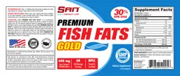 Label for Premium Fish Fats Gold