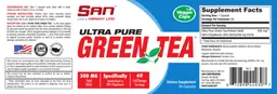Label for Ultra Pure Green Tea