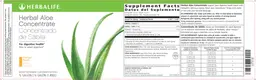 Label for Herbal Aloe Concentrate Mango Flavor