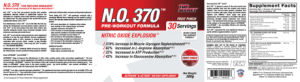 N.O.370 Pre-Workout Formula Fruit Punch