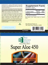 Label for Super Aloe 450