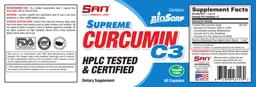 Label for Supreme Curcumin C3
