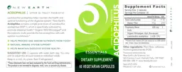 Label for Upper GI Tract Probiotic Acidophilus