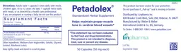 Label for Petadolex