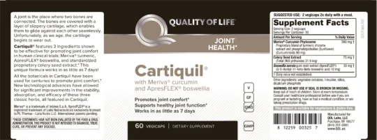 Label for Cartiquil