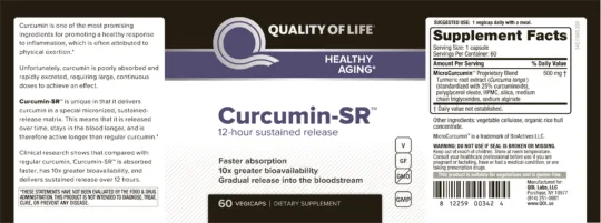 Label for Curcumin-SR