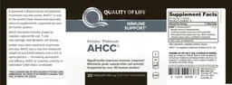 Label for Kinoko Platinum AHCC
