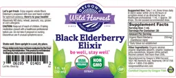 Label for Black Elderberry Elixir