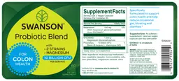 Label for Probiotic Blend
