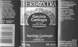 Label for Garcinia Cambogia